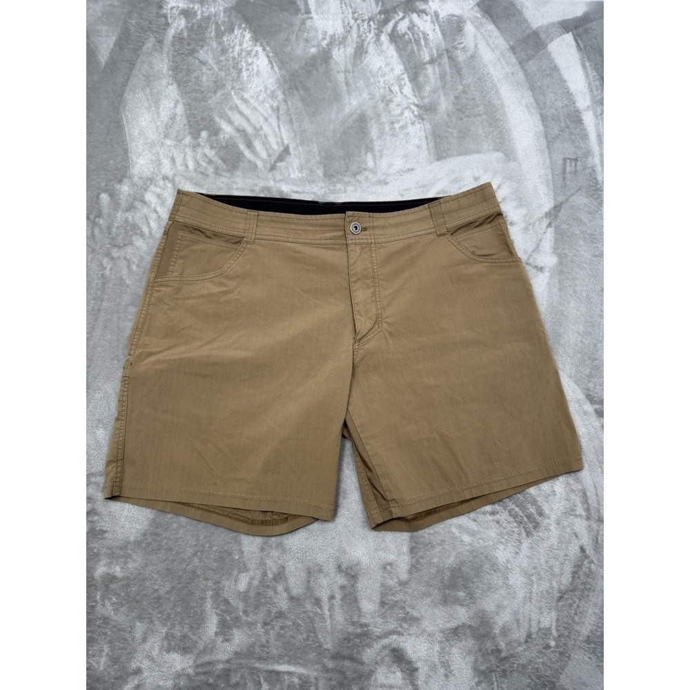 Kuhl Radikl Shorts Mens 40 Brown Cargo Hiking Trail Utility Stretch Gorpcore